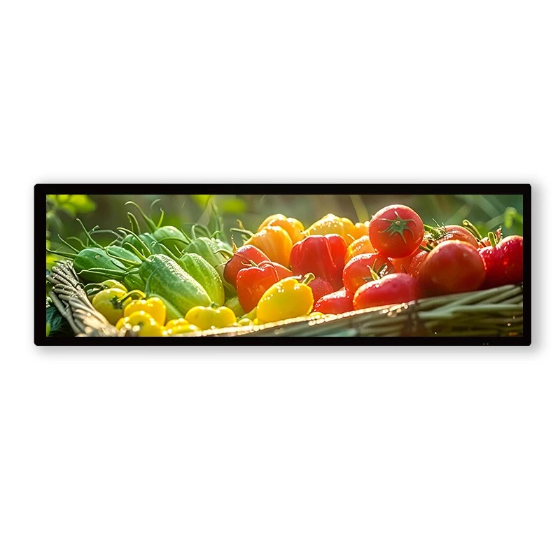 28.6" Schermo LCD a dopio lati – Ultra-Sermo dopio largo