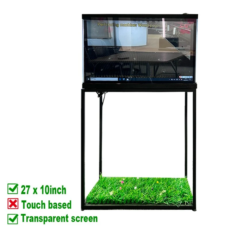 27×10" Schermo LCD trasparente – Integrasion de armadio in véro