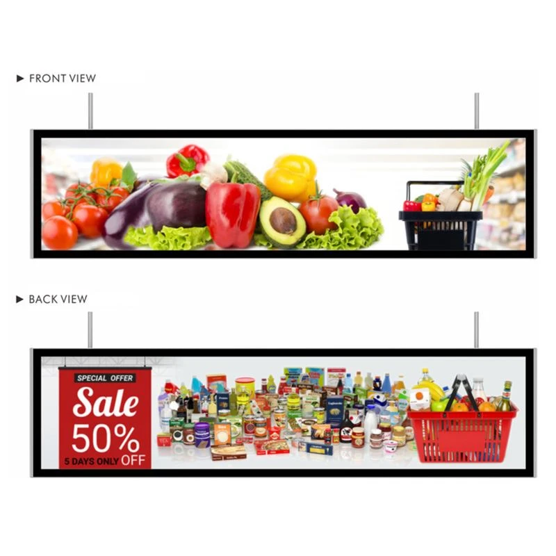 49" Ultra-Vide Bar LCD Display – Premium Shelf Digital Signage