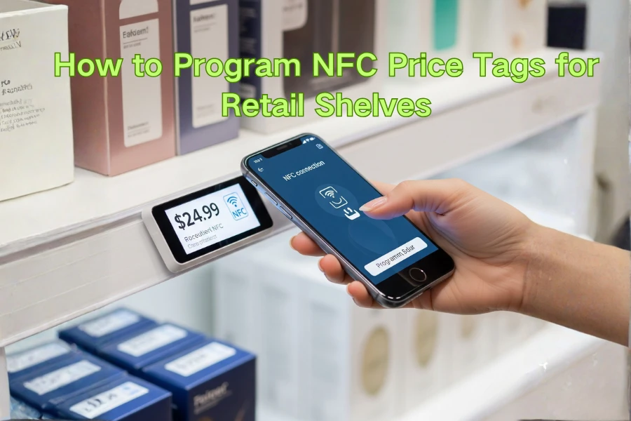 Come programar i prezzi NFC pa i scaffałi de vendita al detajo