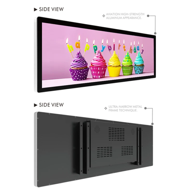 43.9 Inch LCD Bar Display Double Face Screen Manufacturer 43.9 Inch LCD Bar Display Double Face Screen Manufacturer